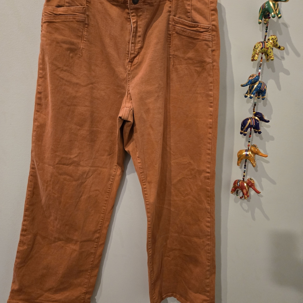 Women's Boot Cut Pants in Rust